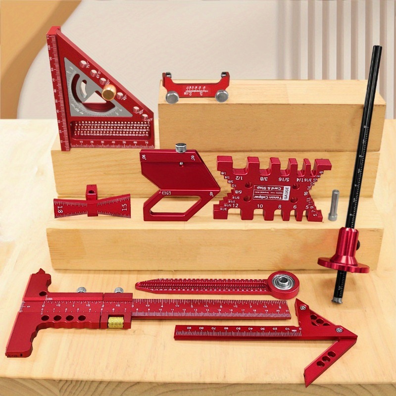 Marking Tools In Workshop - Workshop Carpenter Square Set Multifunctional Marking