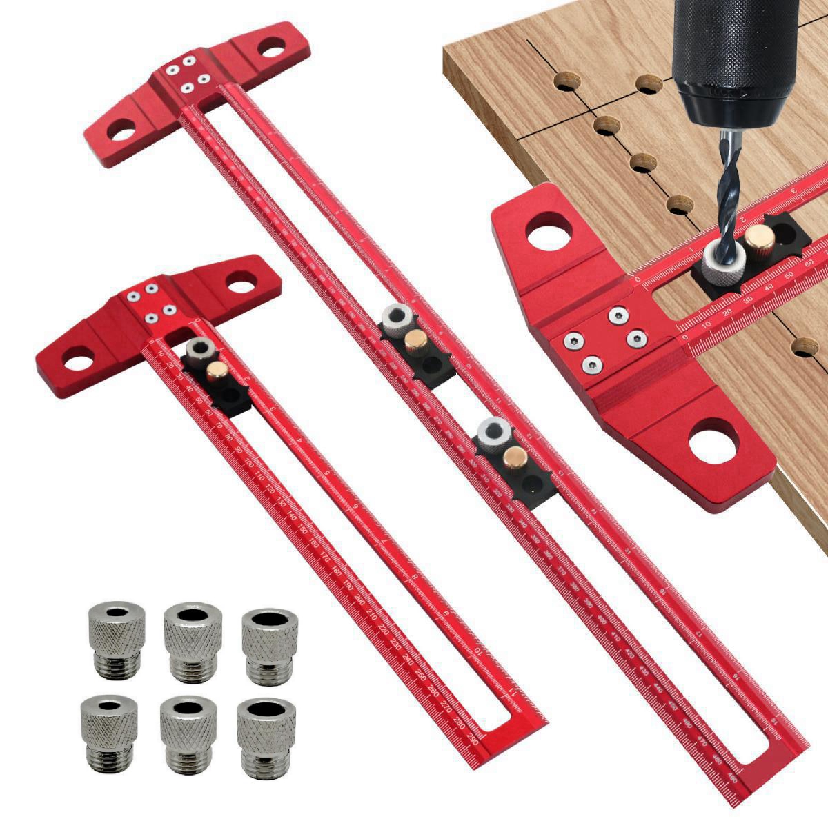 Dowel Jig Kit - Woodworking 2 in 1 Drilling Positioning