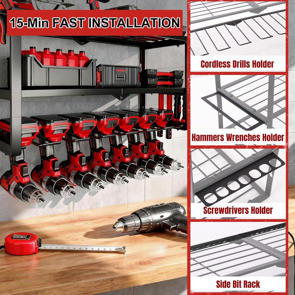 150Lbs 3 Layer Metal Tool Stor - Tools In Metal Workshop ulasan dan harga