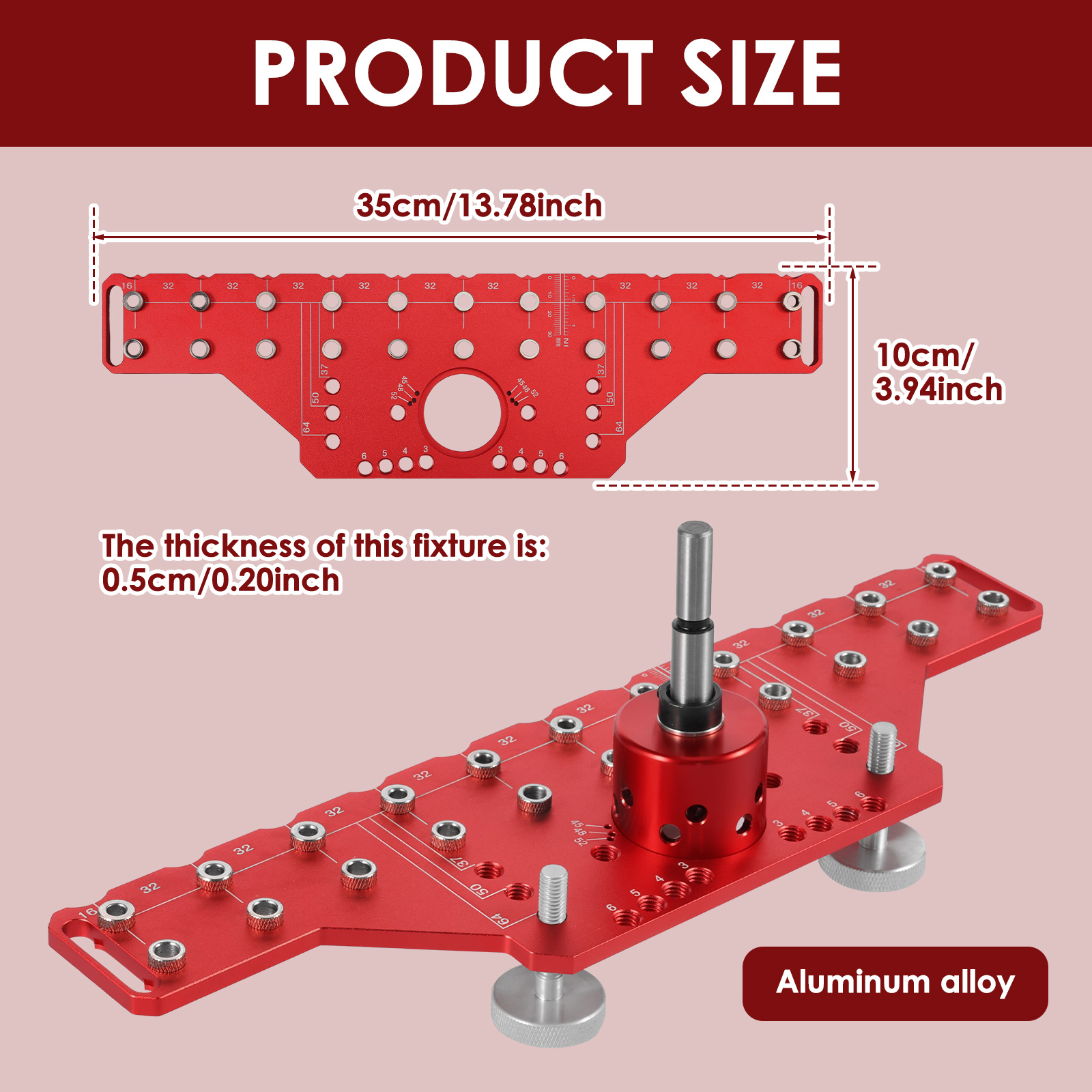 2 In 1 Shelf Pin Jig and Cabin - Dowel Jig Kit ulasan dan harga