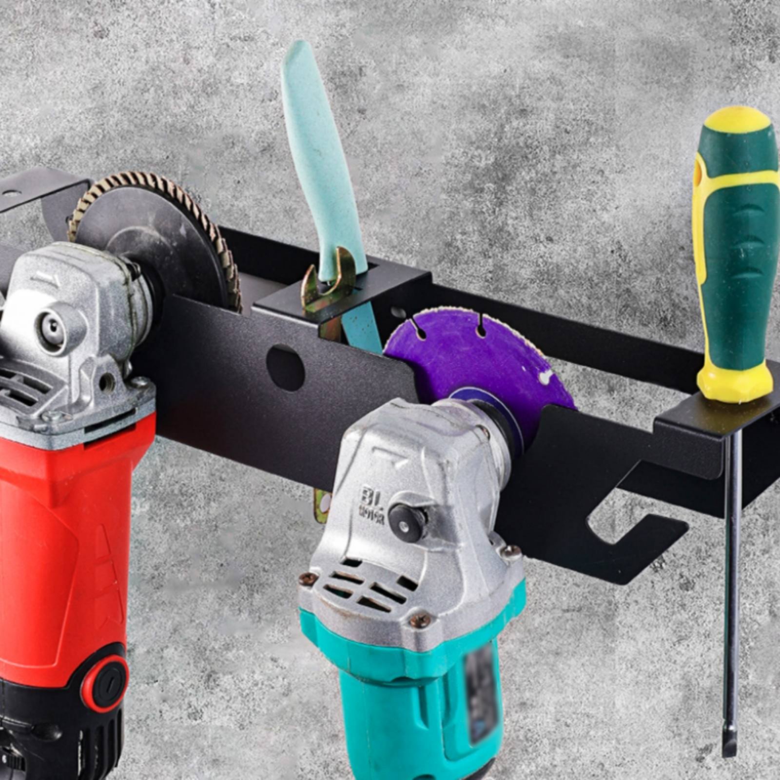4 Bay Angle Grinder Rack Heavy - Tools In Metal Workshop ulasan dan harga