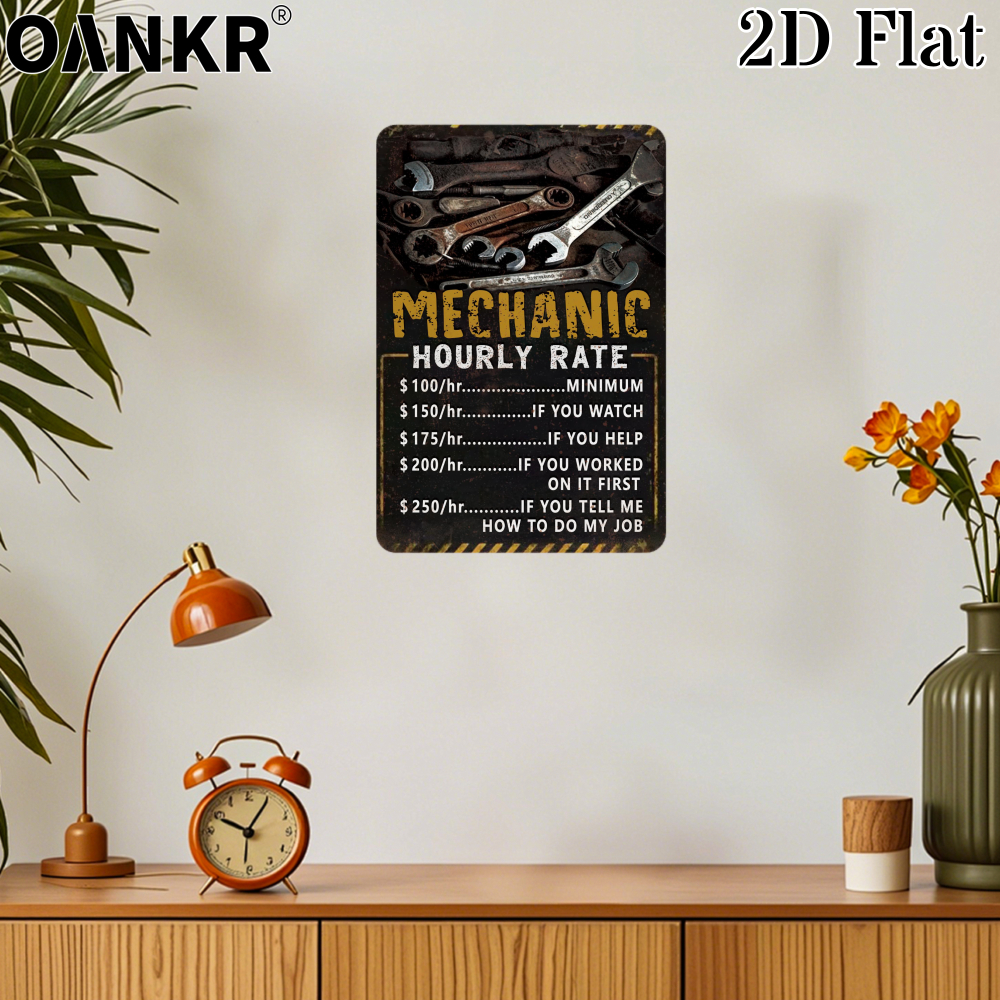Vintage Garage Metal Tin Sign, - Workshop Tools Hours ulasan dan harga
