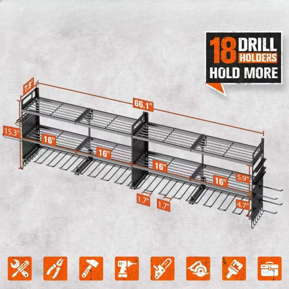Large Wall Mount Tool Organize - Workshop Tools Holder ulasan dan harga