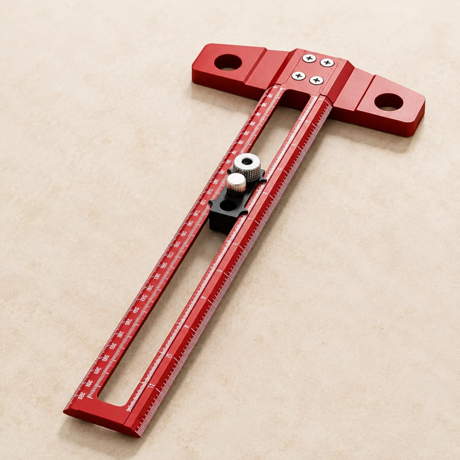 T-Square Ruler Drill Hole Guid - Marking Tools In Workshop ulasan dan harga