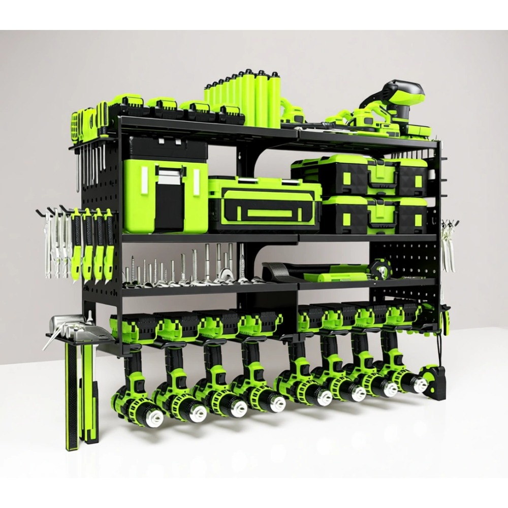 Heavy Duty 4 Tier 8 Slot Wall  - Workshop Tools Holder ulasan dan harga