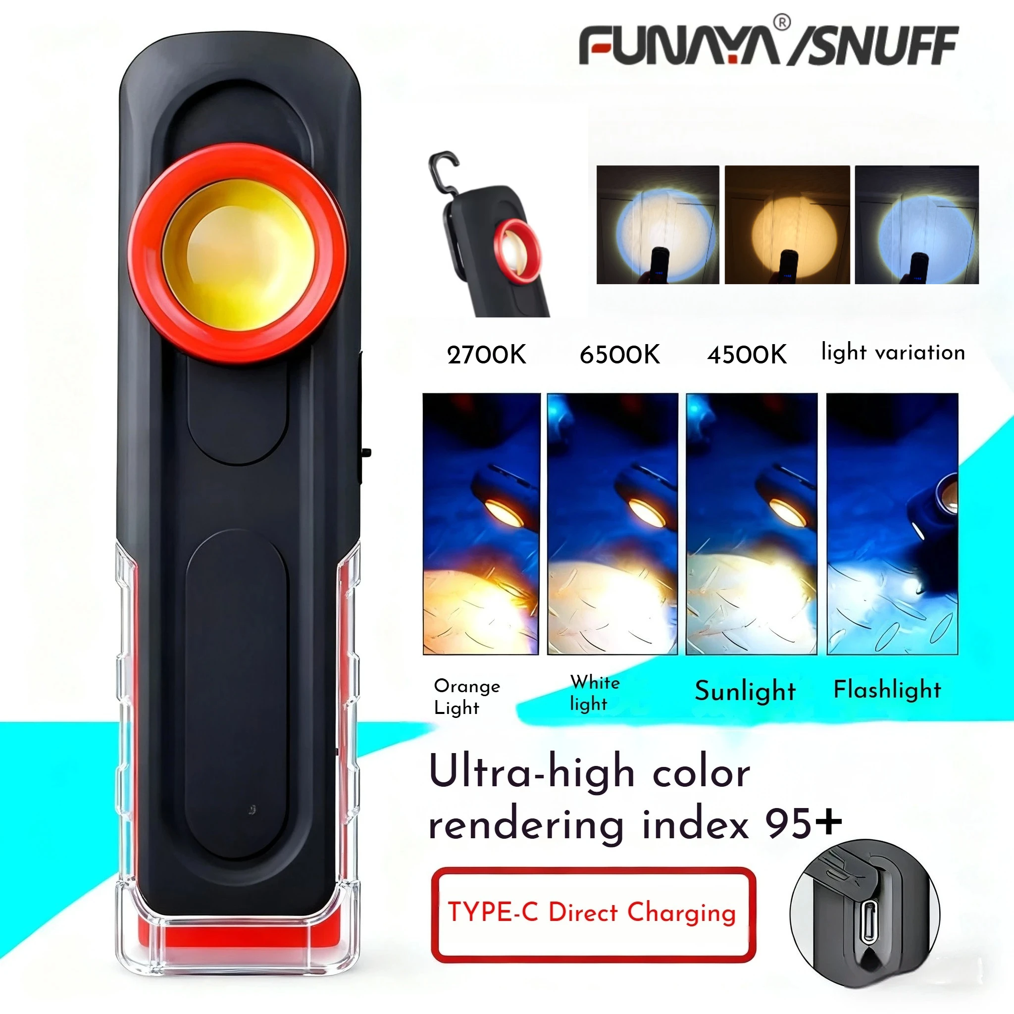 FUNAYA Portable Flashlight Car - Tools Work ulasan dan harga