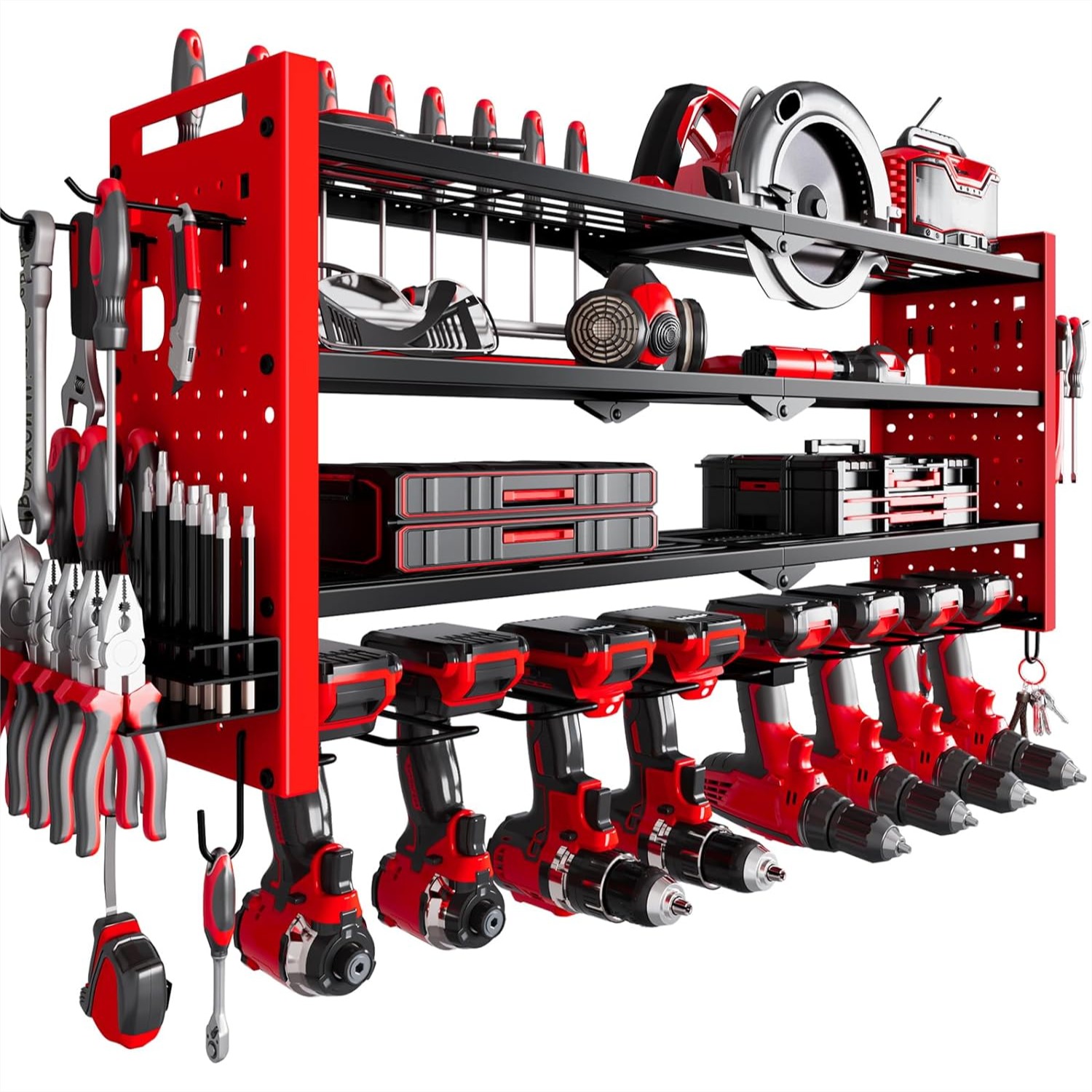 4-Layer Large Capacity Tool Ra - Workshop Tools Holder ulasan dan harga