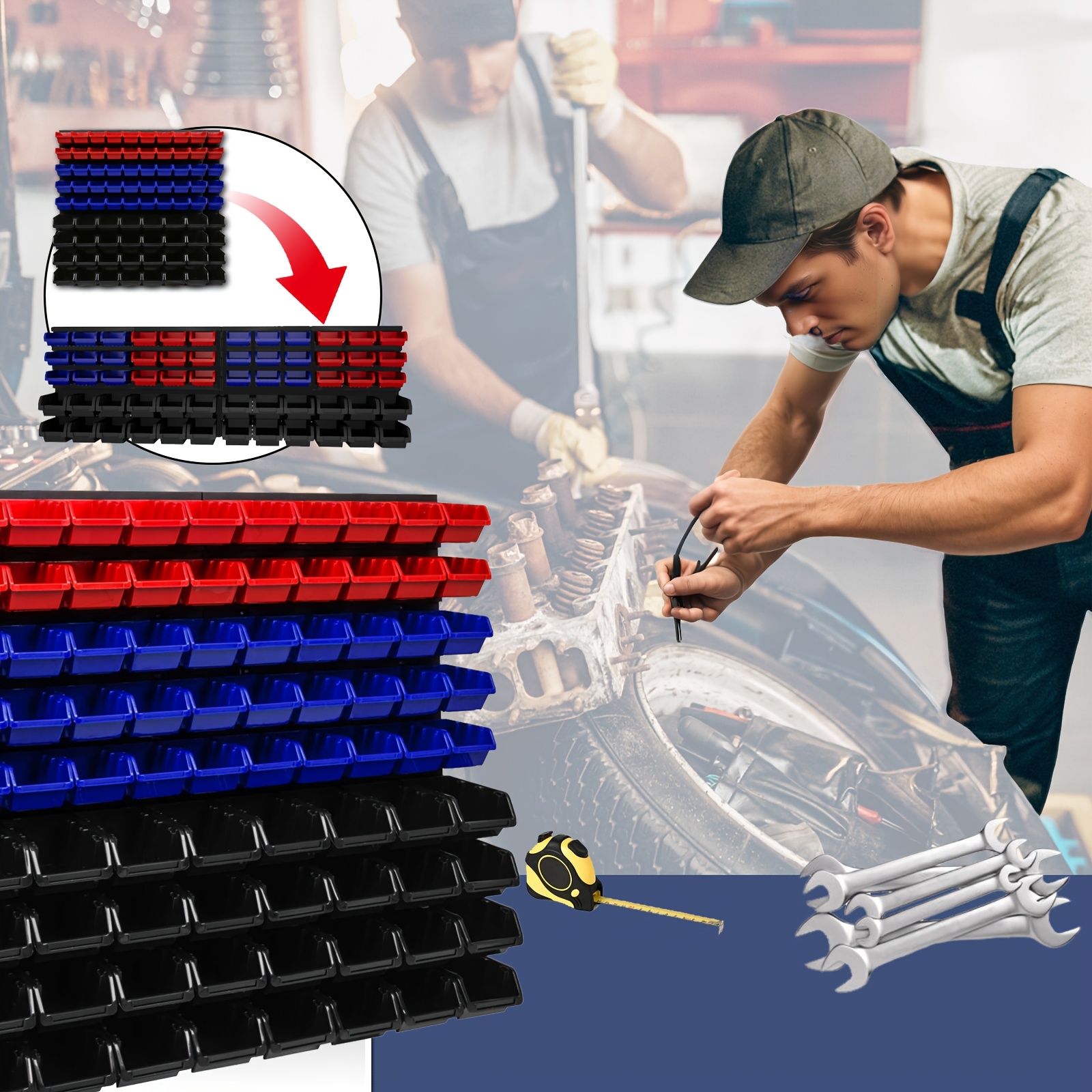 Wall-Mounted Tool Organizer Sy - Workshop Tools Holder ulasan dan harga