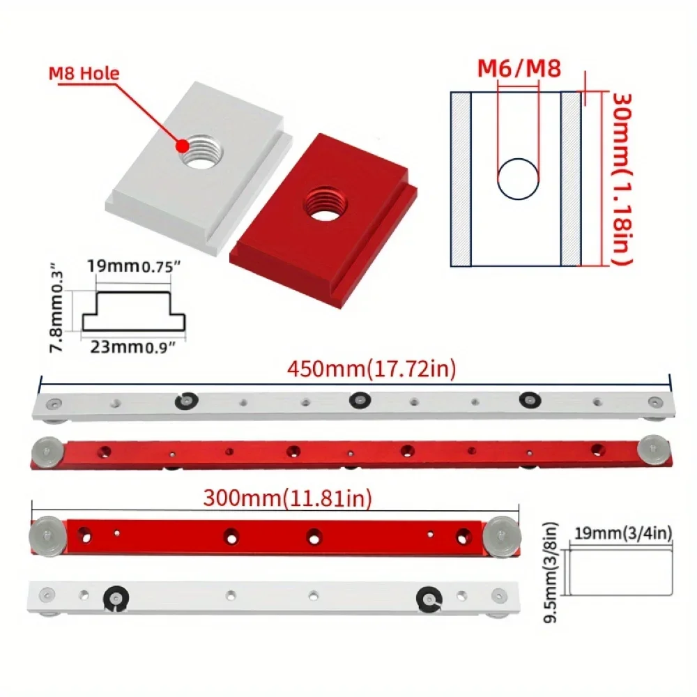 T Track Miter Bar Slider Kit - - Dowel Jig Kit ulasan dan harga