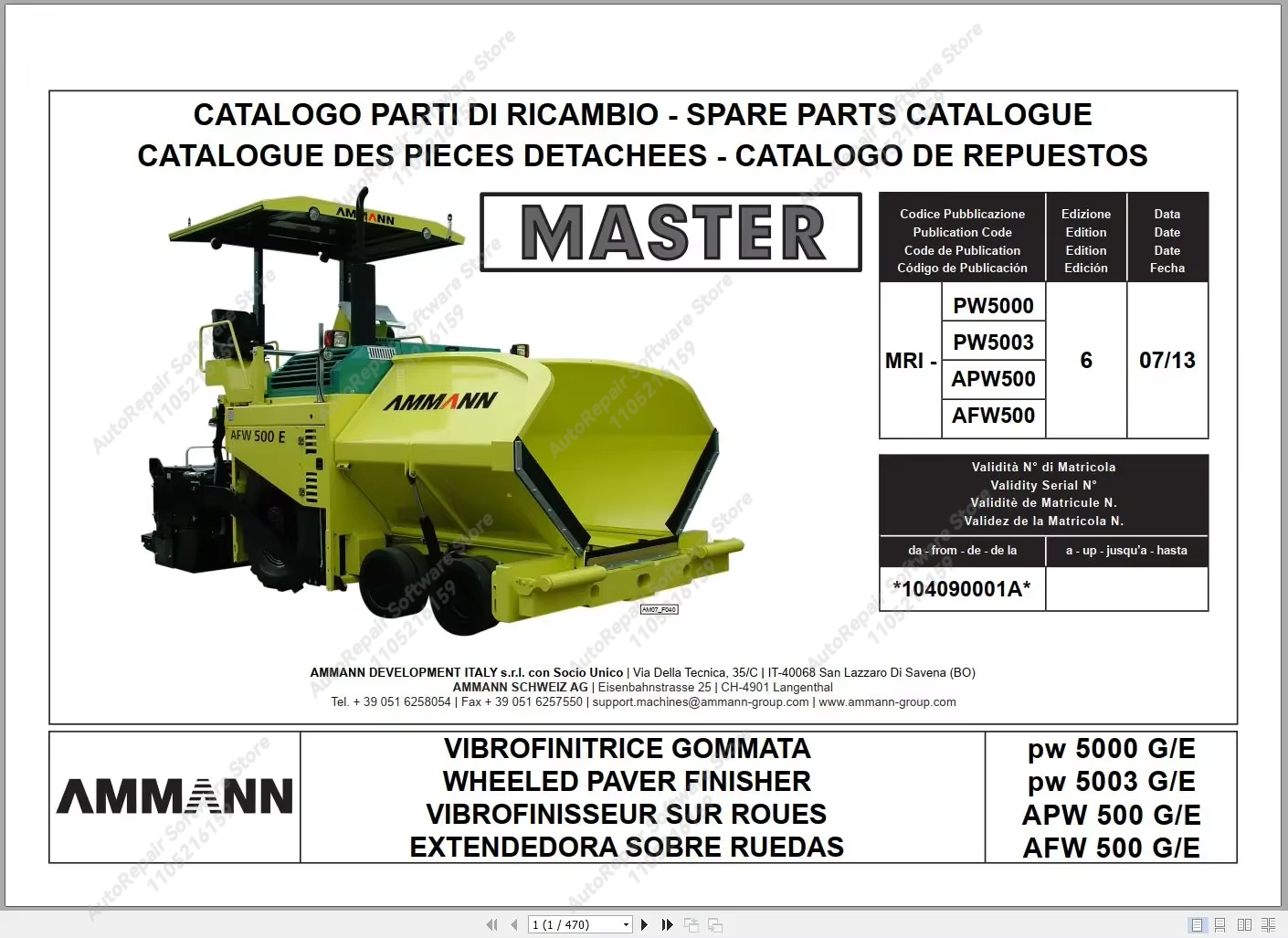 2023 Ammann Machinery 46.6 GB  - Workshop Tools Pdf ulasan dan harga