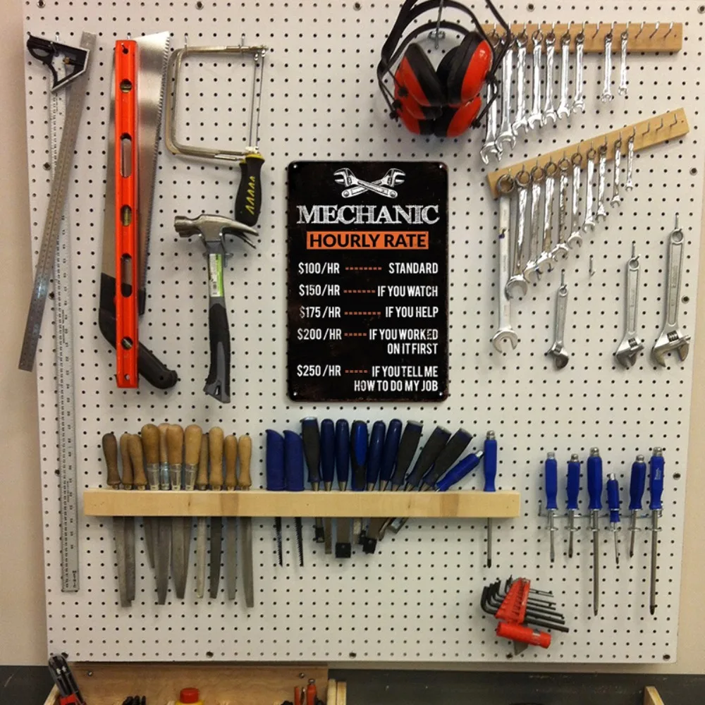 Retro Mechanic Hourly Rate Met - Workshop Tools Hours ulasan dan harga