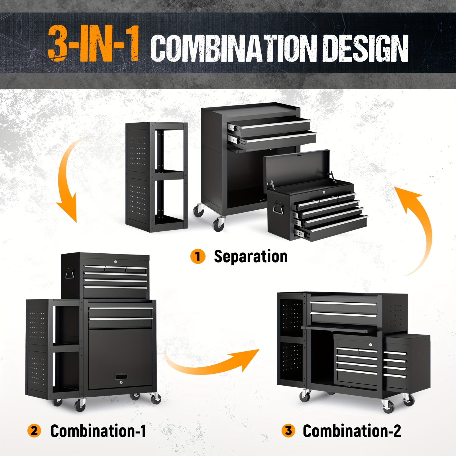 5/8-Drawer Rolling Tool Storag - Tools In Metal Workshop ulasan dan harga