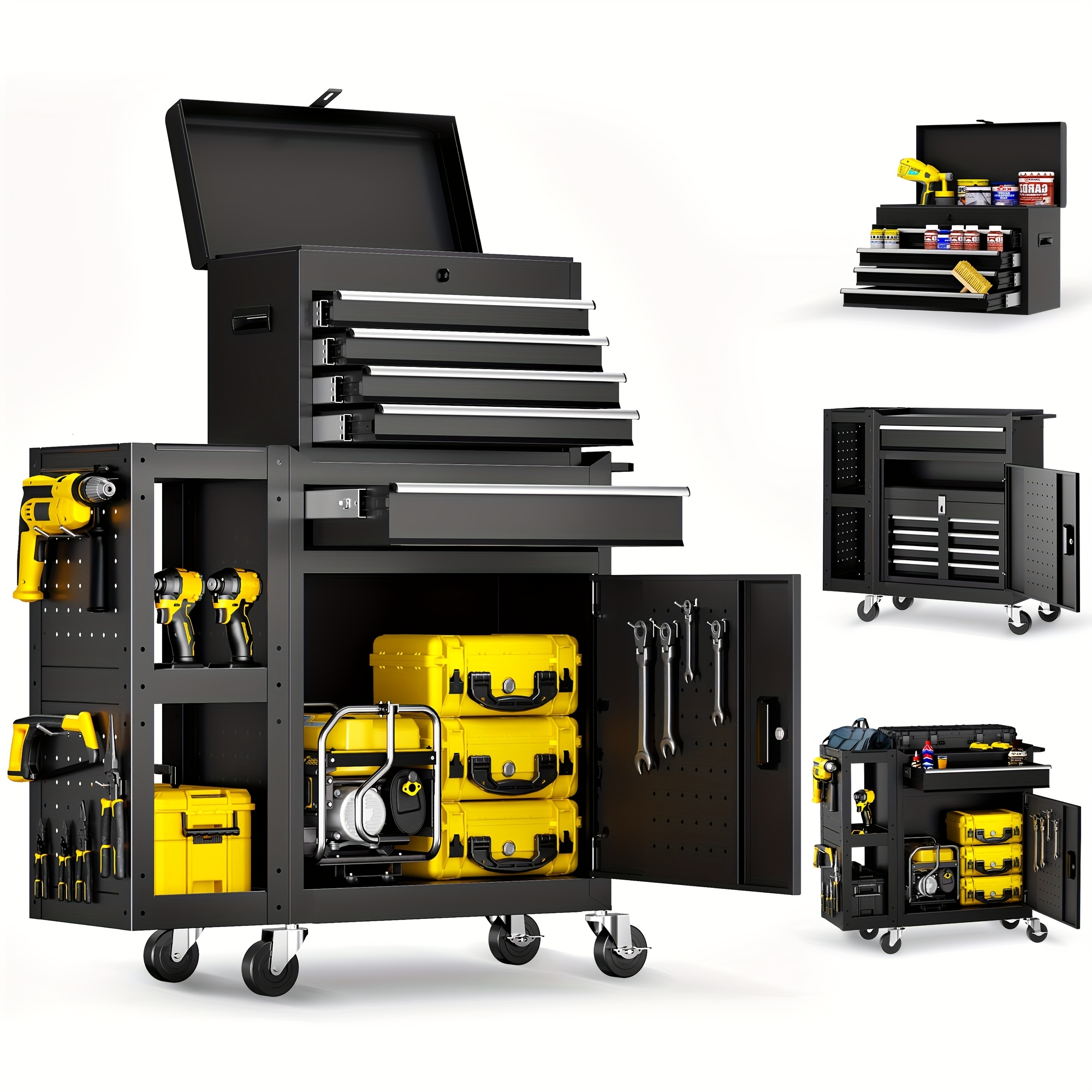 5/8-Drawer Rolling Tool Storag - Tools In Metal Workshop ulasan dan harga