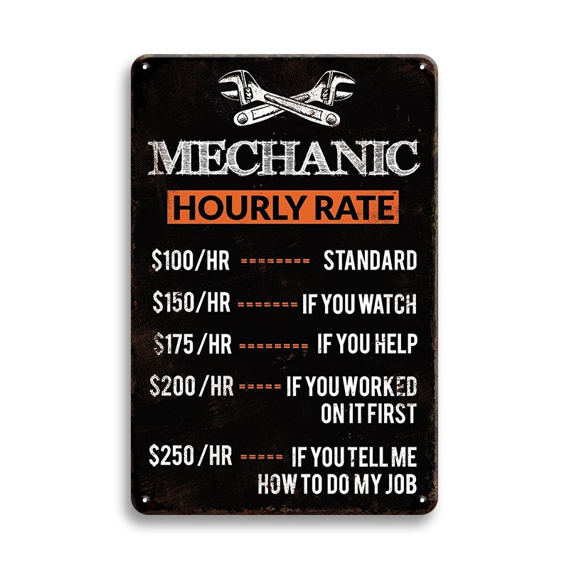 1pc, Mechanic Hourly Rate Meta - Workshop Tools Hours ulasan dan harga
