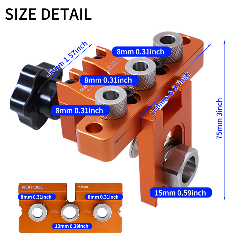 Dowel Jig Kit 3-in-1 Adjustabl - Dowel Jig Kit ulasan dan harga