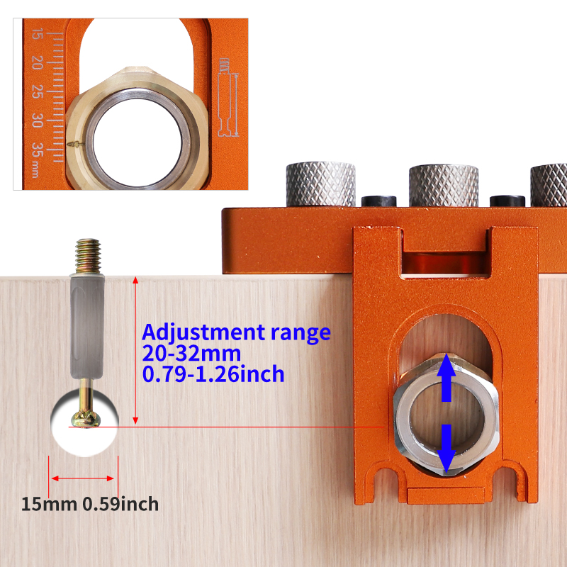 Dowel Jig Kit 3-in-1 Adjustabl - Dowel Jig Kit ulasan dan harga