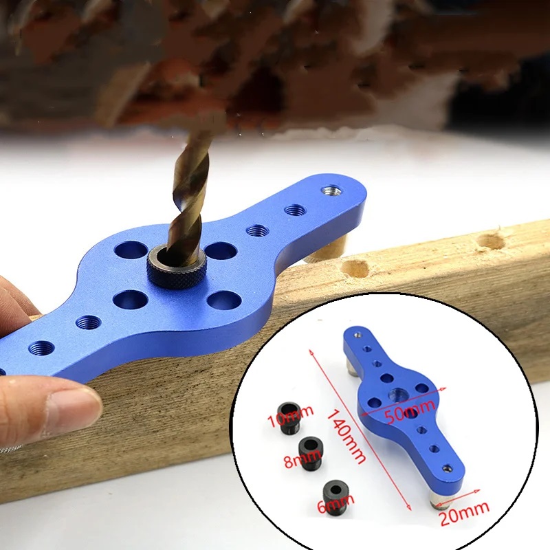 6/8/10mm Alloy Vertical Hole J - Dowel Jig Kit ulasan dan harga